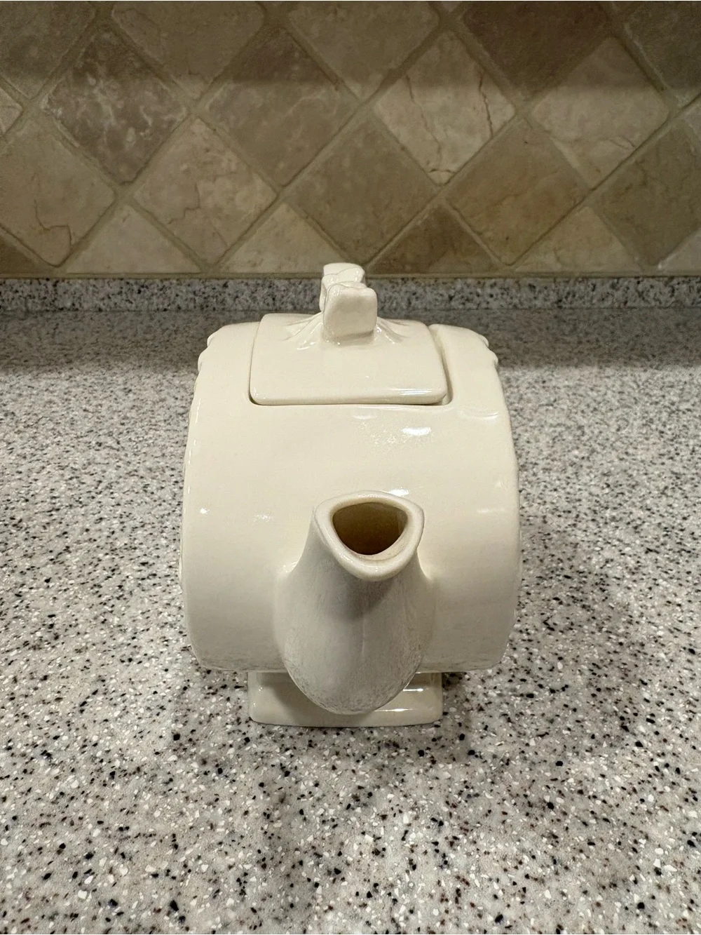 Ivory Porcelain Teapot
